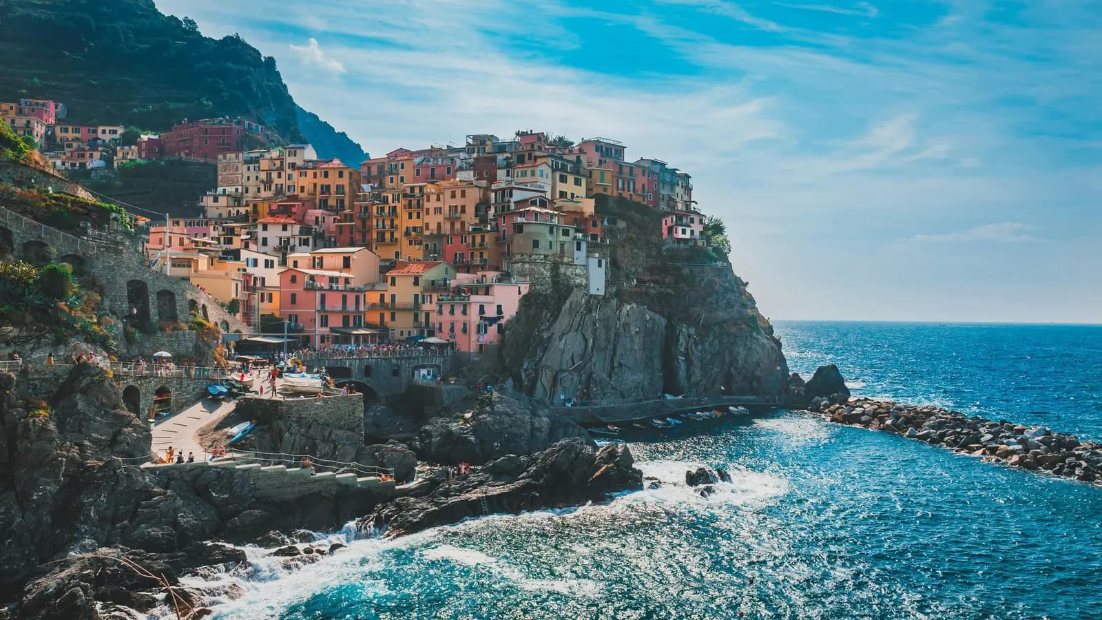 Cidade costeira italiana